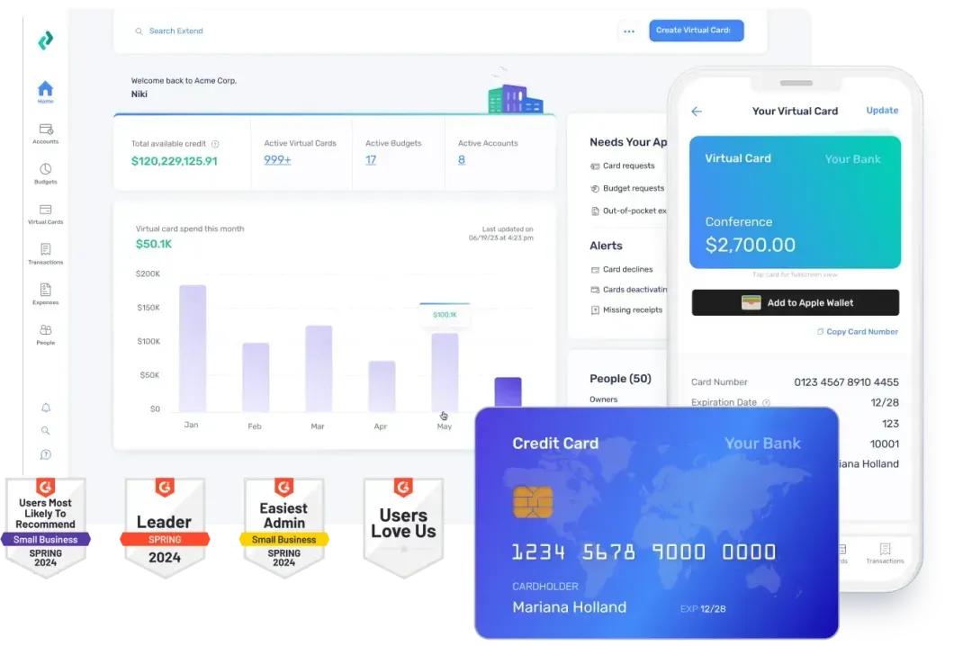 Extend Announces Referral Agreement with Visa for Virtual Cards for the Middle Market